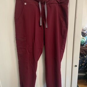 Figs Burgundy Joggers